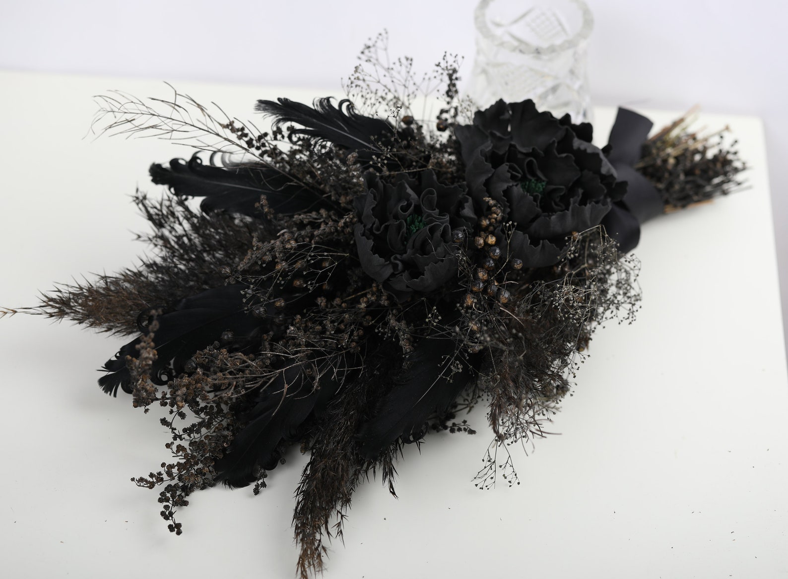 Sac Gothique Black Flowers