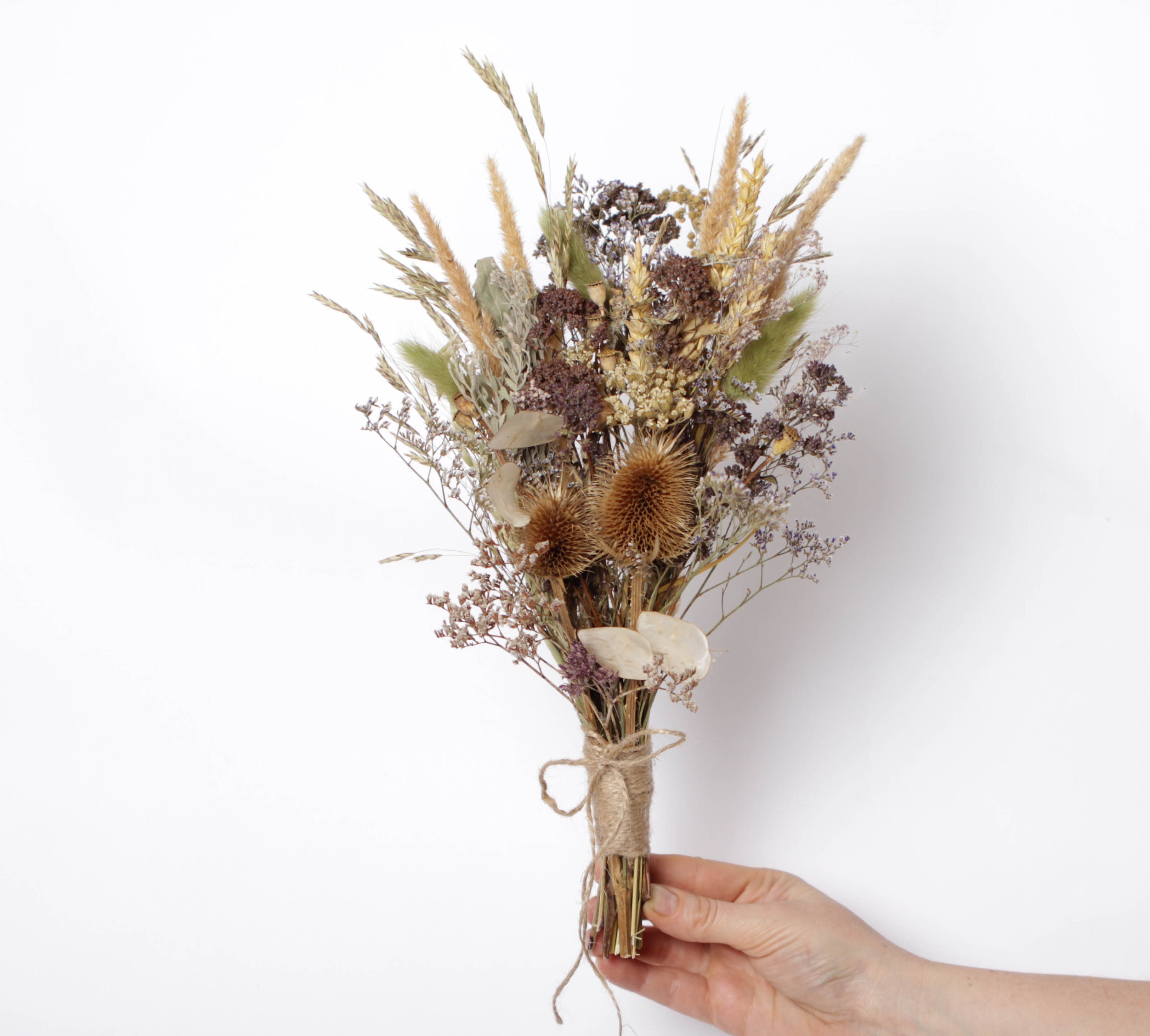Dried wedding boho bouquet dried brown wedding bouquet dried Etsy