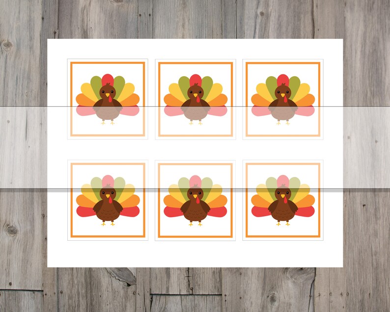 Turkey Hunt Thanksgiving Game Printable DIGITAL DOWNLOAD Etsy