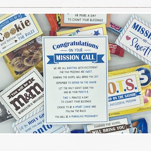 LDS Mission Call Treat Printables DIGITAL DOWNLOAD