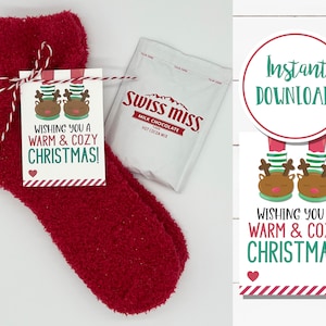 Christmas Socks Gift Tags DIGITAL DOWNLOAD