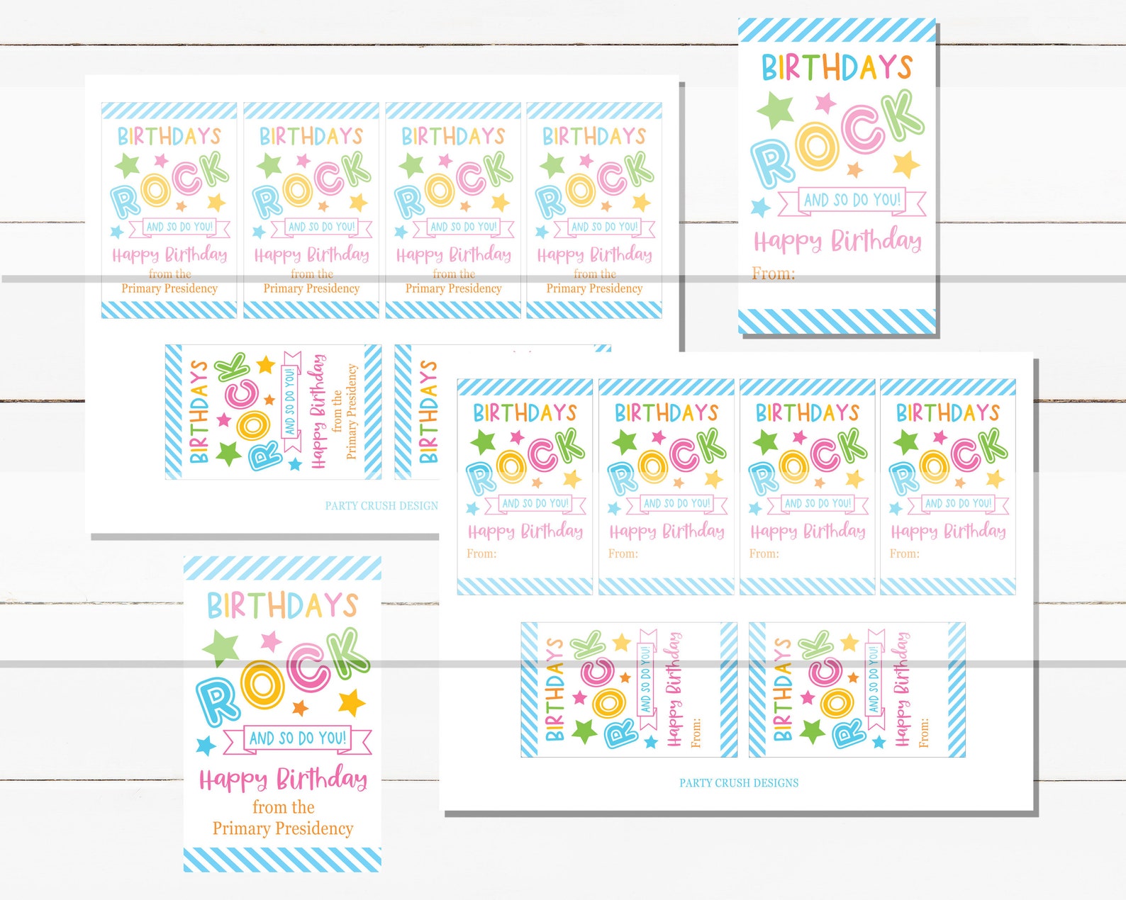 Birthdays Rock Printable DIGITAL DOWNLOAD - Etsy