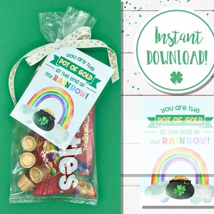 St. Patrick&#39;s Day Treat Tag DIGITAL DOWNLOAD