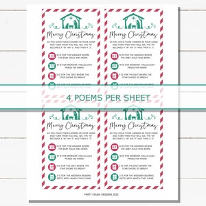 M&amp;M Christmas Nativity Printable - Etsy