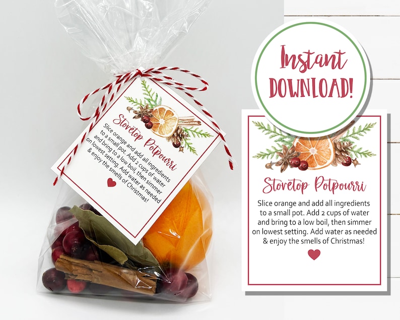 Stovetop Potpourri Gift Tags Etsy