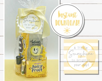 Sunshine Gift Tags DIGITAL DOWNLOAD