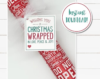 Wrapping Paper Gift Tags DIGITAL DOWNLOAD