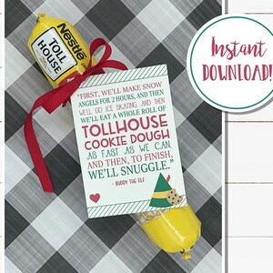 Cookie Dough Christmas Gift Tags