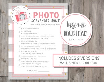 Photo Scavenger Hunt DIGITAL DOWNLOAD