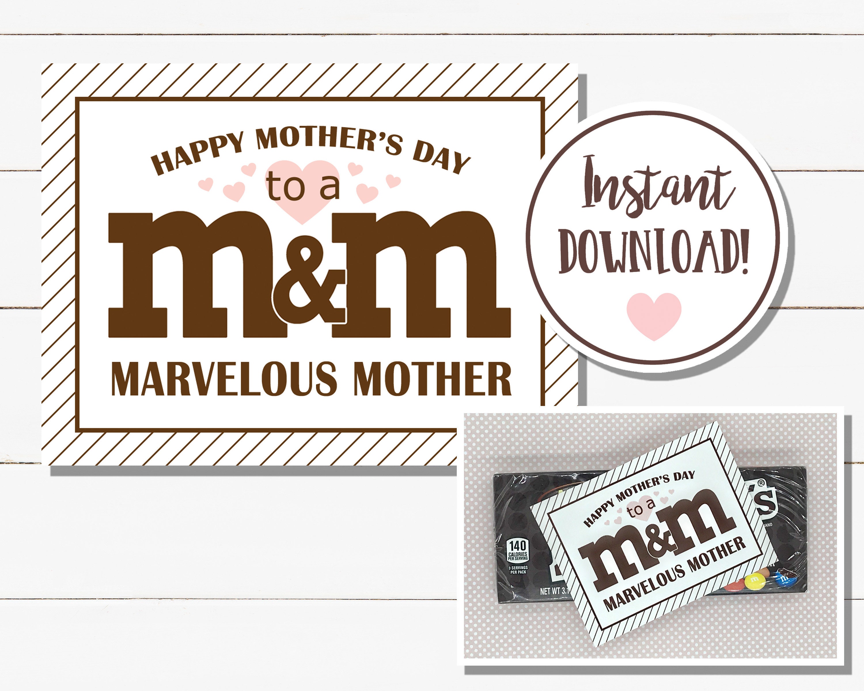 Buy Mother's Day M&M Treat Tags DIGITAL DOWNLOAD Online in India 