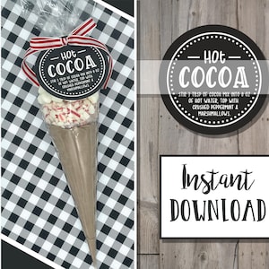 Hot Cocoa Treat/Gift Tags DIGITAL DOWNLOAD