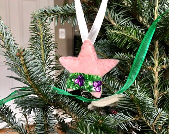 Starfish Under the Sea Handmade Christmas Ornament With Swimtrunks