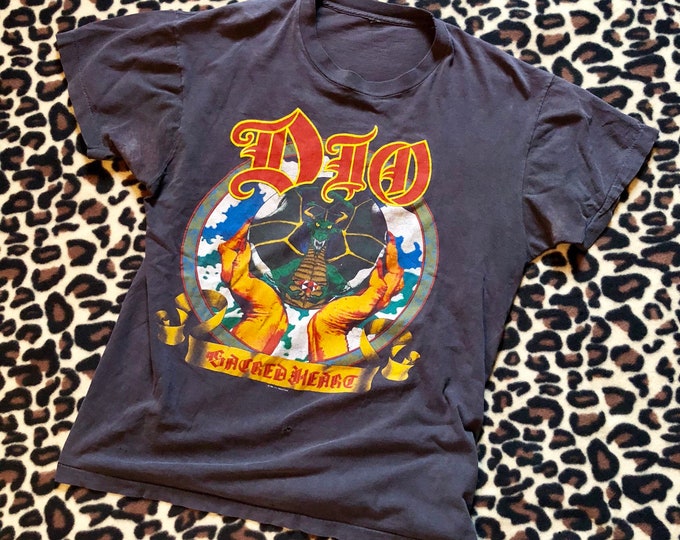 1985 Vintage DIO Sacred Heart Tour T Shirt - Etsy