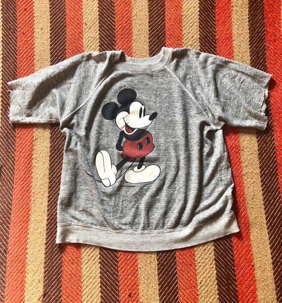 1980’s Vintage Mickey Mouse Burnout Sweatshirt T S