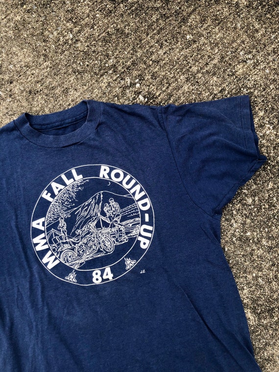 1984 Vintage MMA Roundup Motorcycle T Shirt