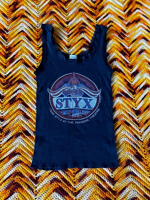 1981 Vintage Styx Paradise Theater Tour Lace Tank