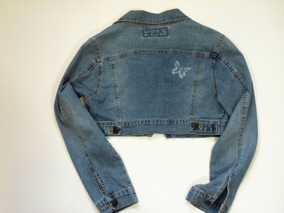 stretch jean jacket womens