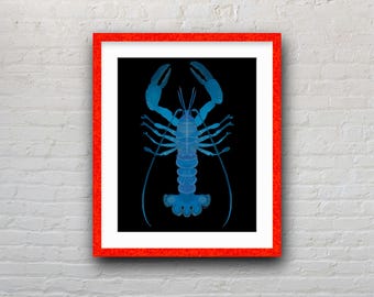 The Lobster, di Kayla Cooper/BrightPopShop, disponibile in 4 formati di stampa