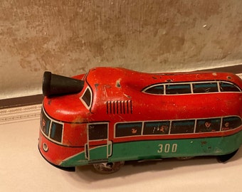 Western Germany Miniature Wind up Tin Train