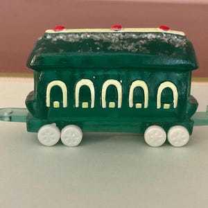 Hallmark Merry Miniature Green Train Car 1989