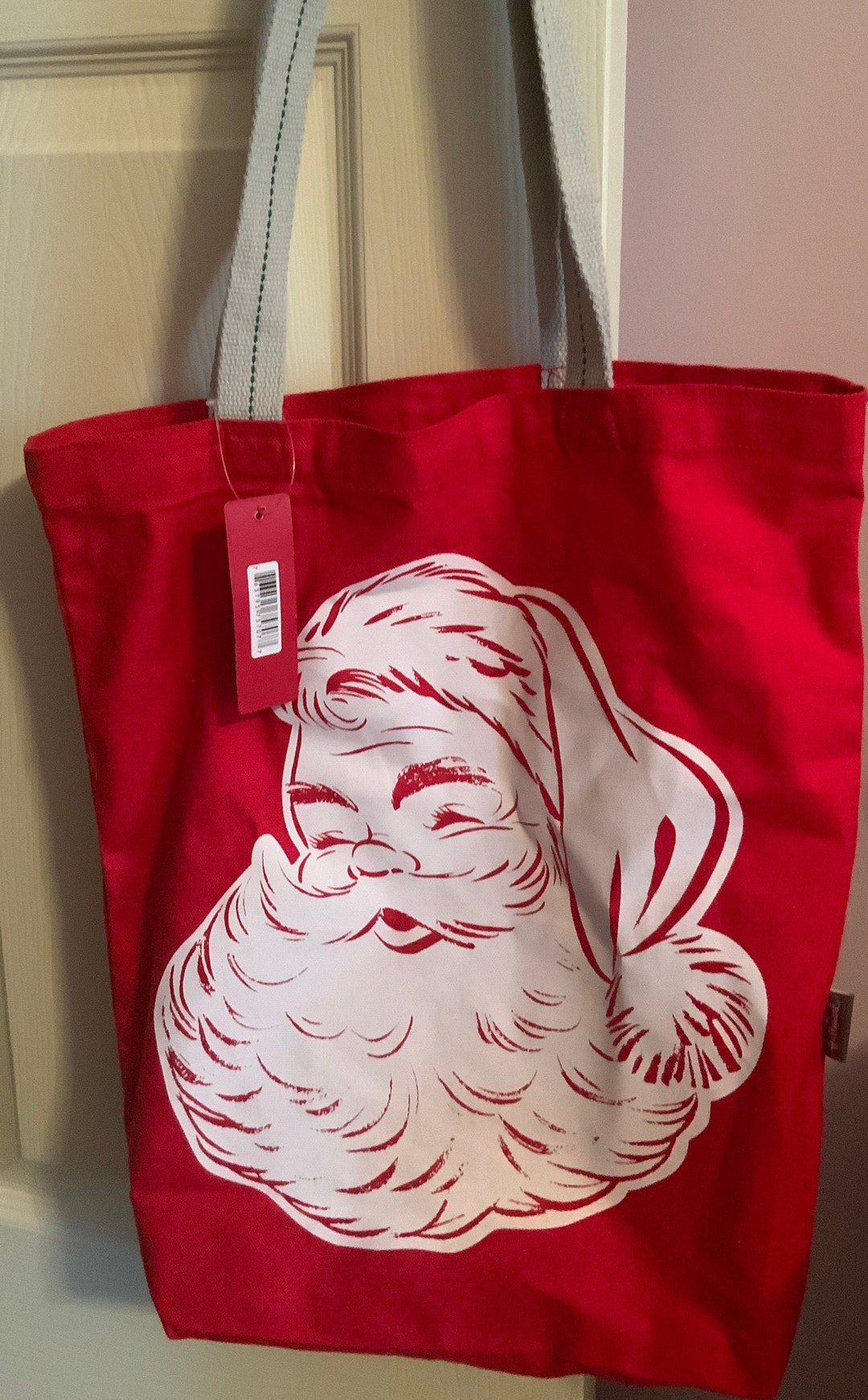 2021 Hallmark Vip Santa Claus Canvas Tote Bag Etsy