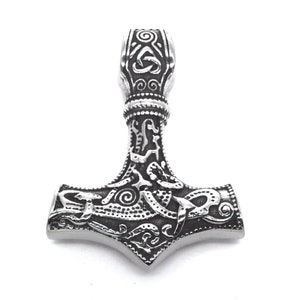 Viking Mjolnir Thor's Hammer Norse Pendant Celtic - Etsy UK