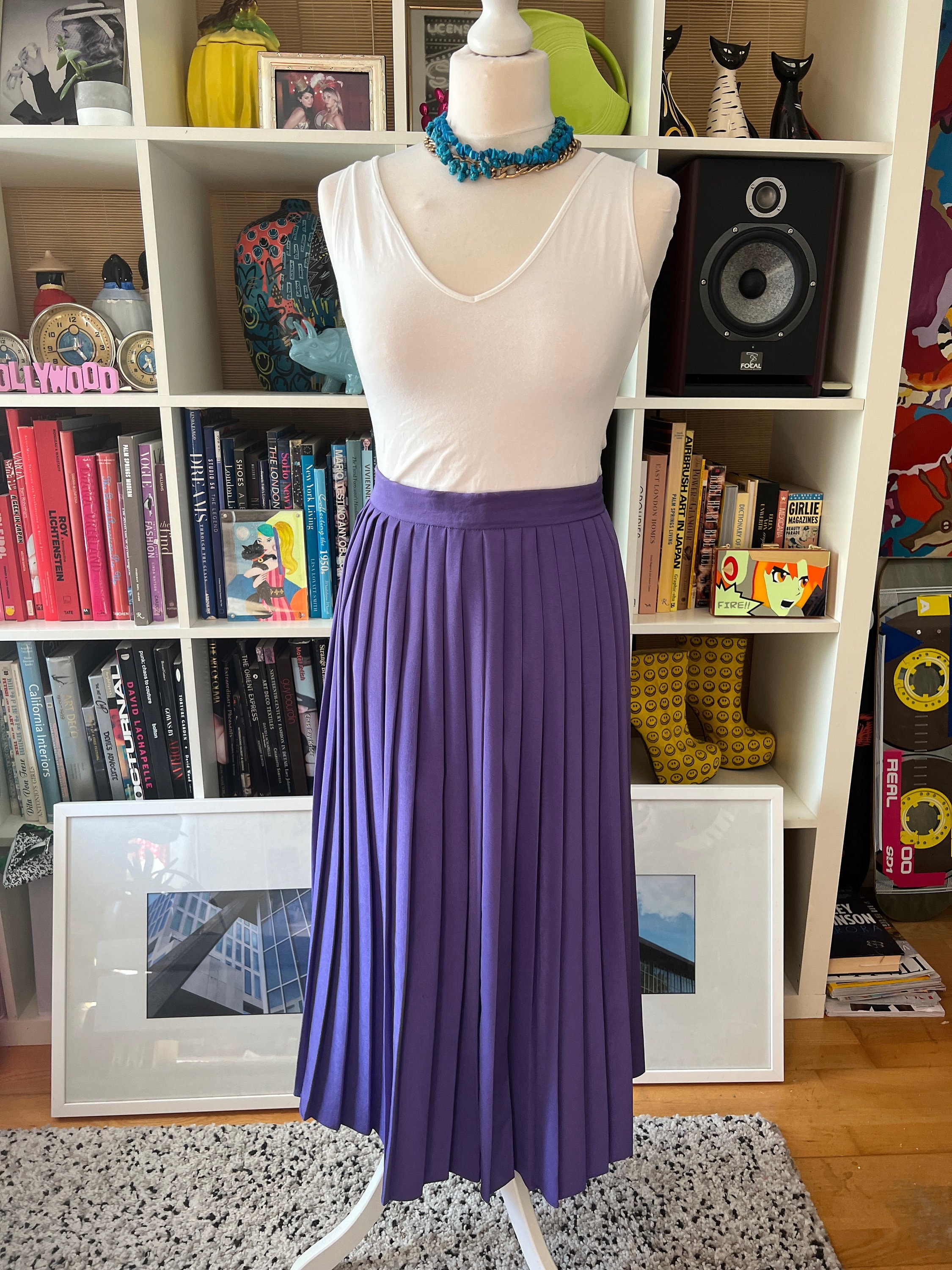 Spring Colors :: Purple Full Midi Skirt, cute & little