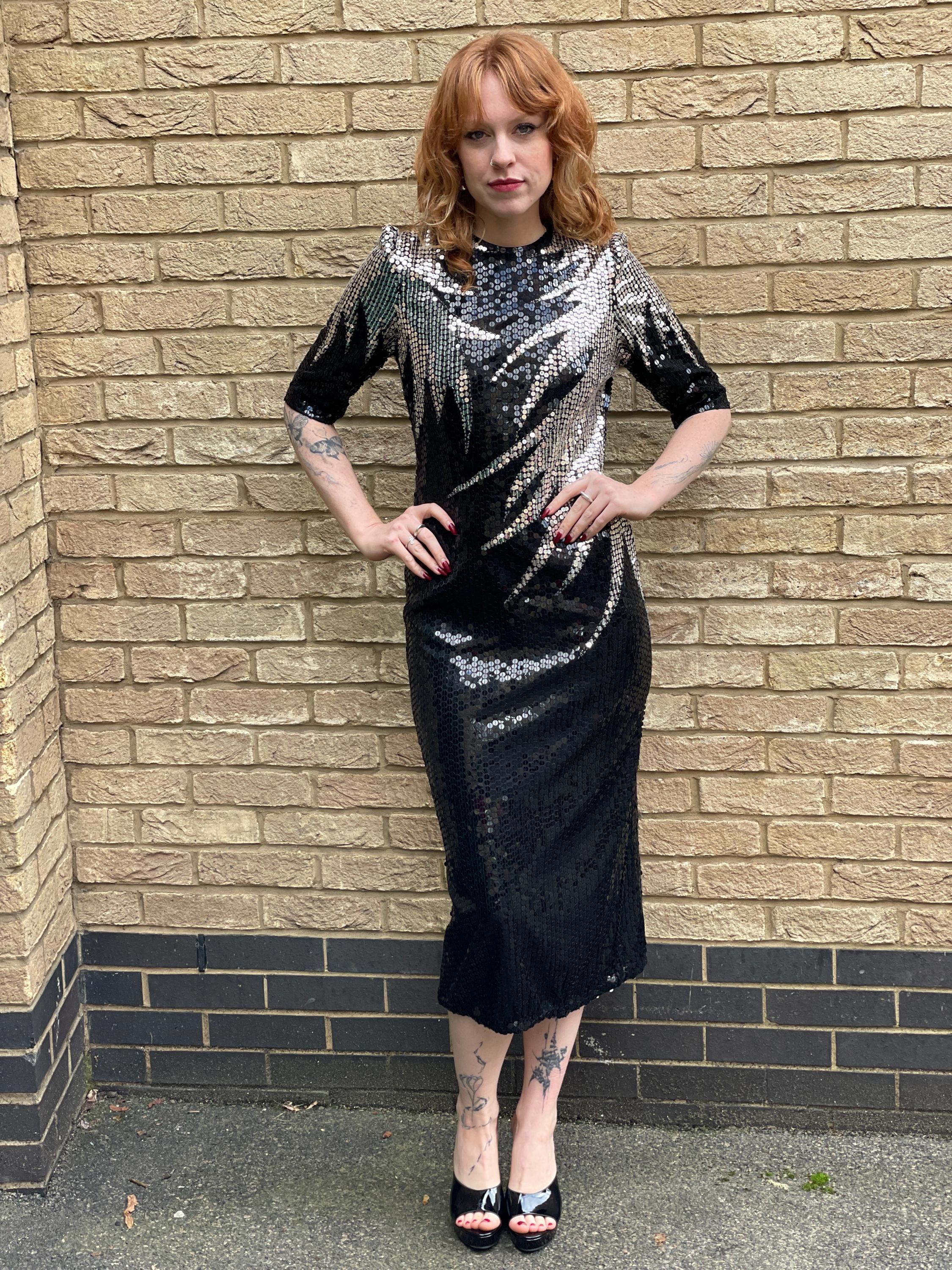 womens black cotton dress Kyra | Mini | Gauze - Boho Balloon Sleeve Gauze Color:GREEN theyre discreet SEQUIN GOWN Black and white outfits