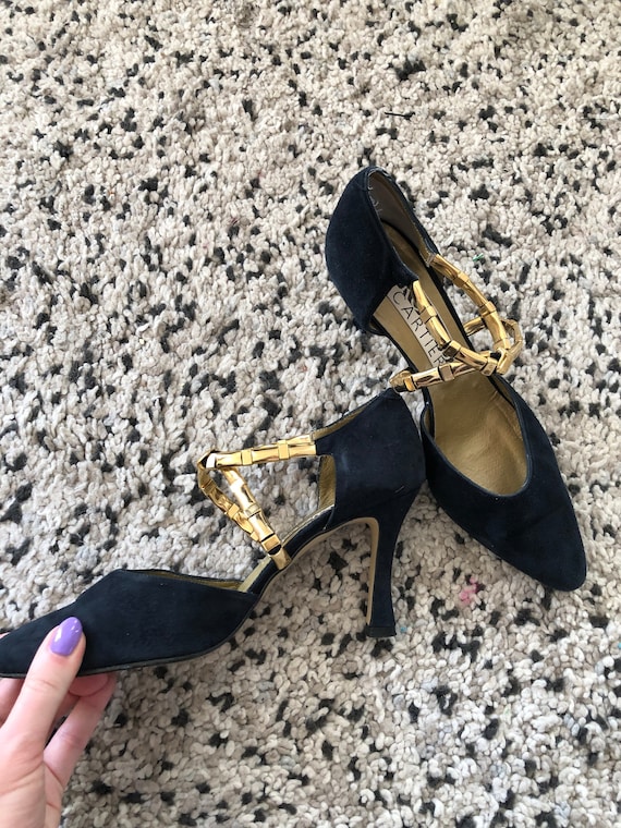 roland cartier silver heels