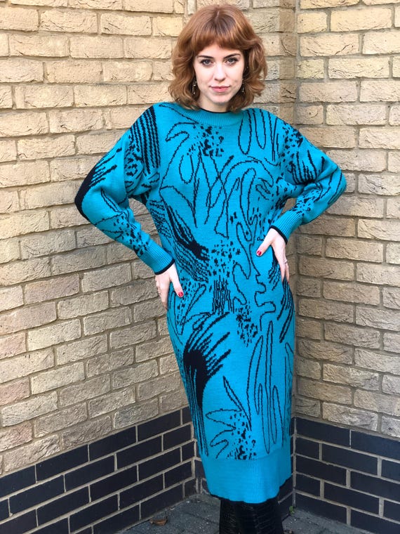 turquoise knit dress Eddy Knit Dress Turquoise Turquoise / S