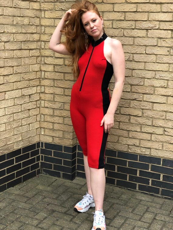 Sporty Spice- 90s spandex jumpsuit / unitard