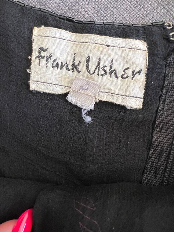 RARE 80s Sequin Checker Glitter Disco Frank Usher… - image 10