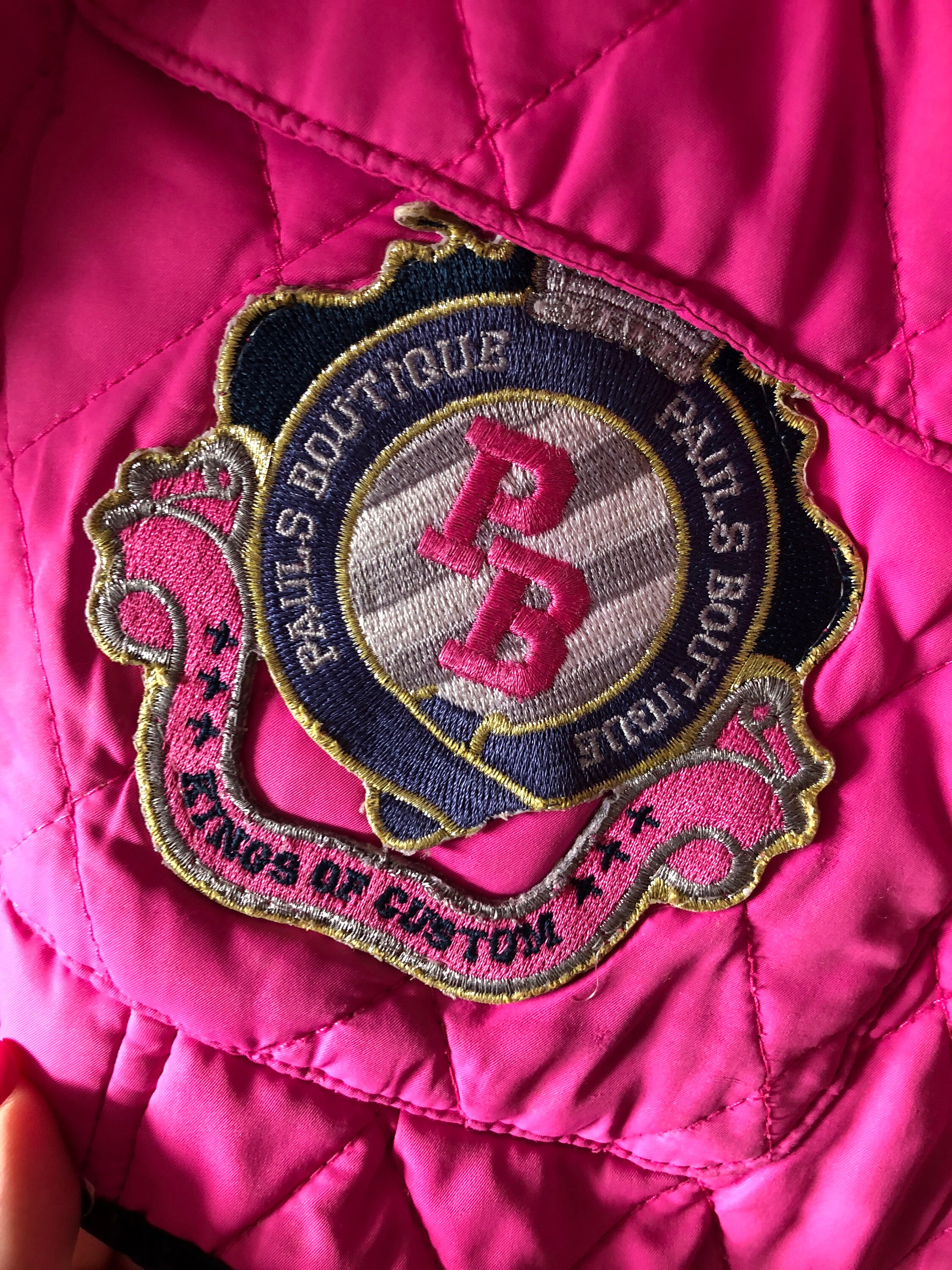 90s Y2K Vintage Pink Varsity Quilted Barbour Corduroy Funky 90s Y2K Vintage Pink Varsity Quilted Barbour Corduroy Funky
