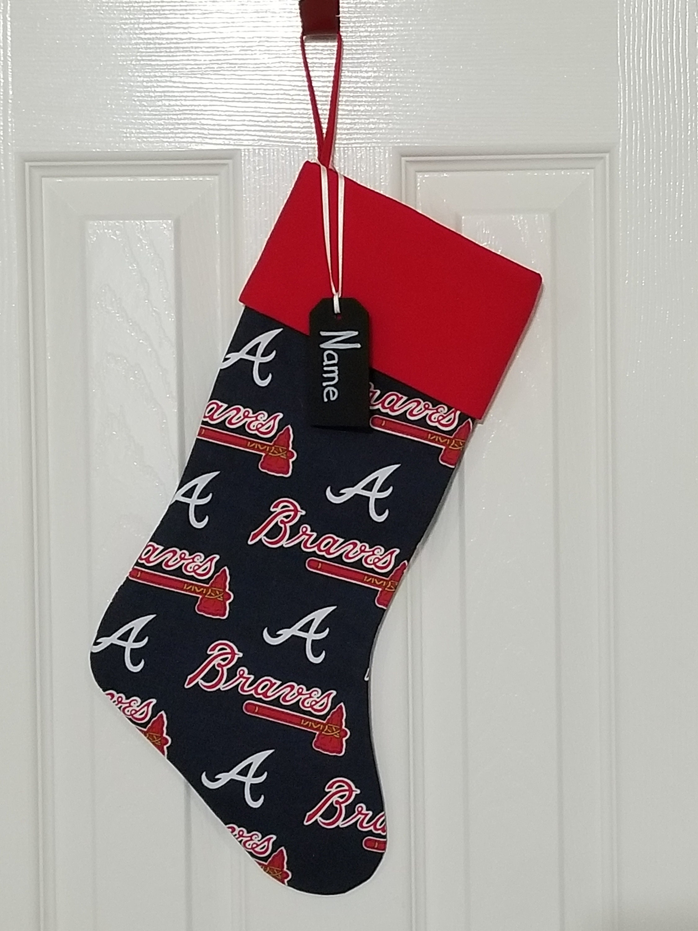 Atlanta Braves Christmas Stocking Personalized 