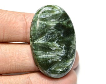 Seraphinite Cabochon...Oval Cabochon...41x24x5 mm..46 Cts ..#G704