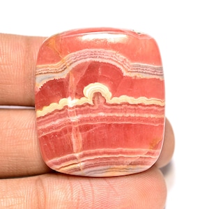 Rhodochrosite Cabochon... Cushion Cabochon...32x28x5 mm...69 Cts...A#N674