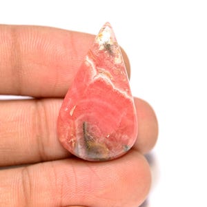 Rhodochrosite Cabochon... Pear Cabochon...31x19x5 mm...31 Cts...A#N669