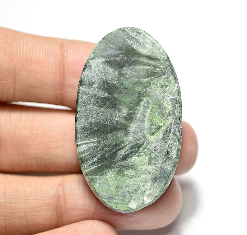 Seraphinite Cabochon...Oval Cabochon...41x24x5 mm..46 Cts ..#G704