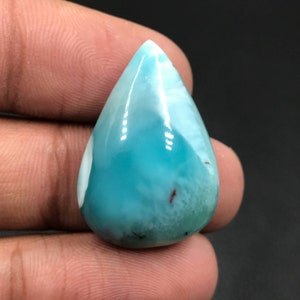 Larimar Cabochon...Pear Cabochon...28x19x8 mm...32 Cts...A#k2138