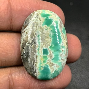 Cabochon Utah Variscite... Cabochon ovale...31x21x5mm...28Cts.. #i6458