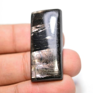 Cabochão de hiperstênio...Cabochão de almofada...37x16x6mm..48Cts...#H3956