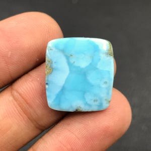 Larimar Cabochon... Cushion Cabochon...19x18x3 mm...12 Cts...A#N7871