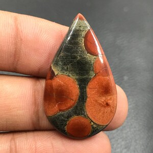 Peanut Obsidian Cabochon...Pear Cabochon...34x20x5 mm...26 Cts...A#K6813