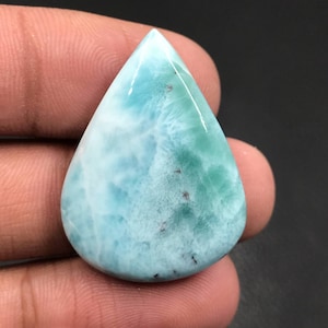 Larimar Cabochon...Pear Cabochon...32x23x6 mm...37 Cts...A#k2137