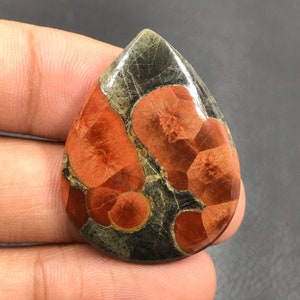 Peanut Obsidian Cabochon...Pear Cabochon...35x27x5 mm...30 Cts...A#K6814