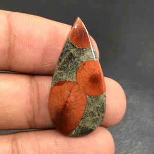 Peanut Obsidian Cabochon...Pear Cabochon...32x16x5 mm...17 Cts...A#K6822
