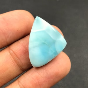 Larimar Cabochon... Freeform Cabochon...25x19x5 mm...16 Cts...A#N7879