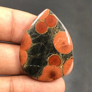 Peanut Obsidian Cabochon...Pear Cabochon...36x27x4 mm...27 Cts...A#K6810
