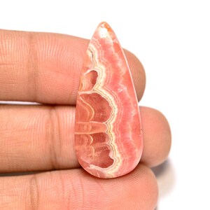Rhodochrosite Cabochon... Pear Cabochon...35x15x6 mm...32 Cts...A#N666