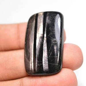 Cabochon Hypersthène...Coussin Cabochon...34x21x5mm...47Cts...#H3957